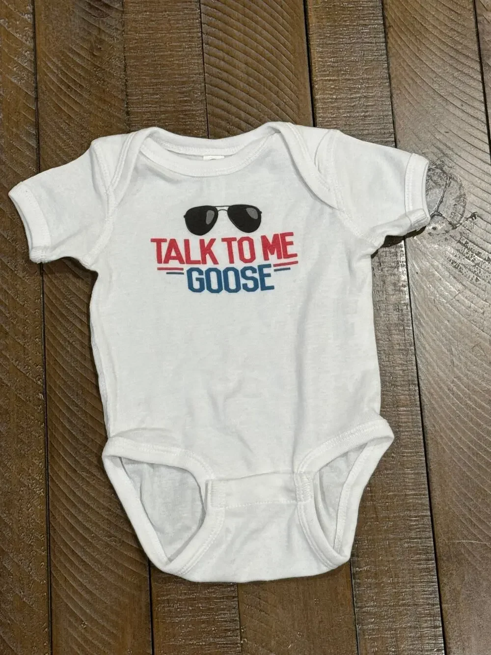 Talk To Me Goose One piece by Rabbit Skins 6 Months (NWOT)